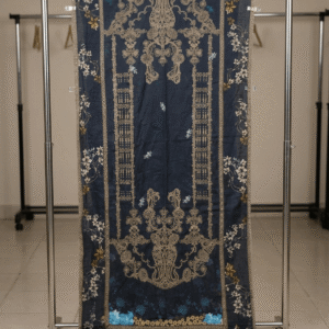 Black & Golden Printed Lawn Dupatta