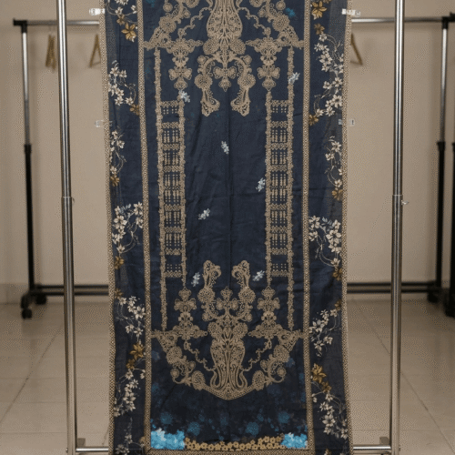 Gemini_Generated_Image_j19e4qj19e4qj19e.png Black & Golden Printed Lawn Dupatta