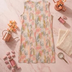Women's Sleeveless Multi Print Shirt – Stitched