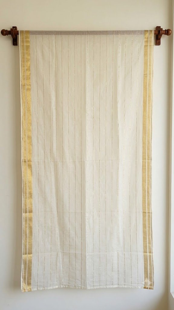 Premium Cream Organza Dupatta