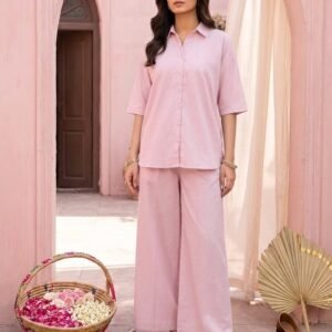 Lawn Pink co-ord set - stitched