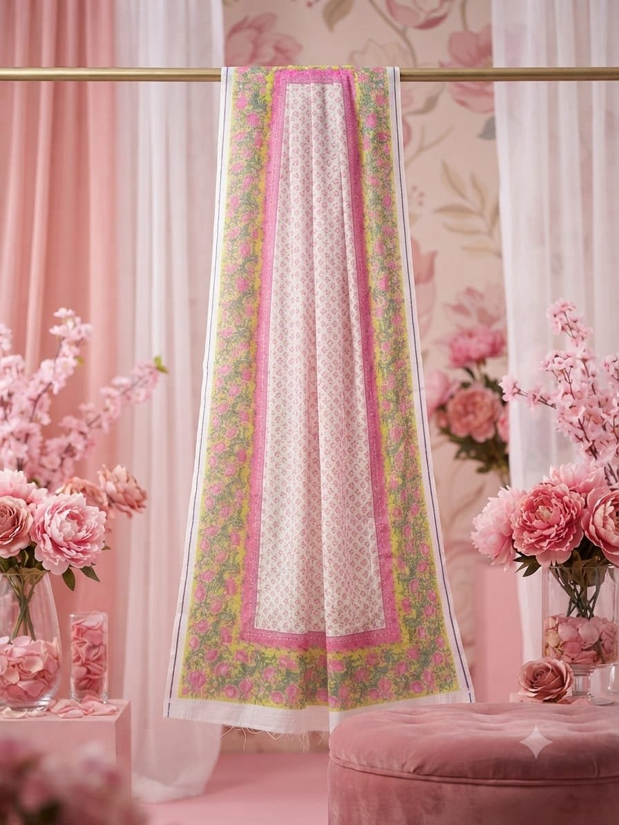 Premium Floral Printed Dupatta